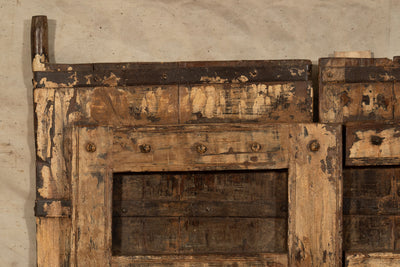 Biscottini Porta portone in legno massello e ferro da interno o da esterno vecchia e antica medievale scorrevole