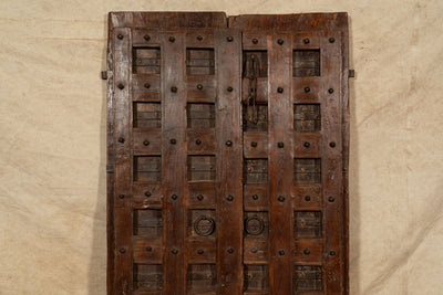 Biscottini Porta portone in legno massello e ferro da interno o da esterno vecchia e antica medievale scorrevole