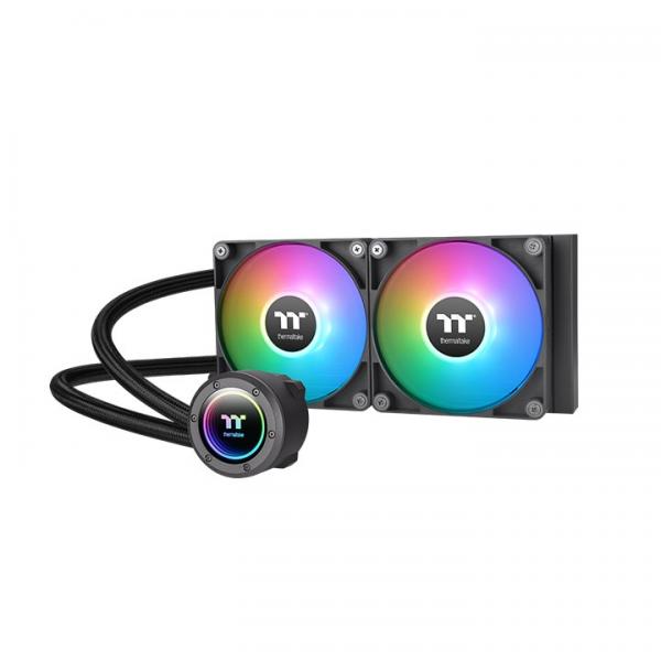 Thermaltake TH240 ARGB Sync V2 - Sistema di raffreddamento a liquido del processore - Dimensioni radiatore: 240 mm - (per: LGA1156, AM2, AM2+, AM3, LGA1155, AM3+, LGA1150, LGA1151, AM4, LGA1200, LGA1