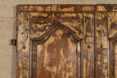 Biscottini Porta portone in legno massello e ferro da interno o da esterno vecchia e antica medievale scorrevole