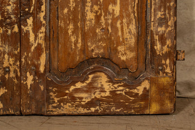 Biscottini Porta portone in legno massello e ferro da interno o da esterno vecchia e antica medievale scorrevole