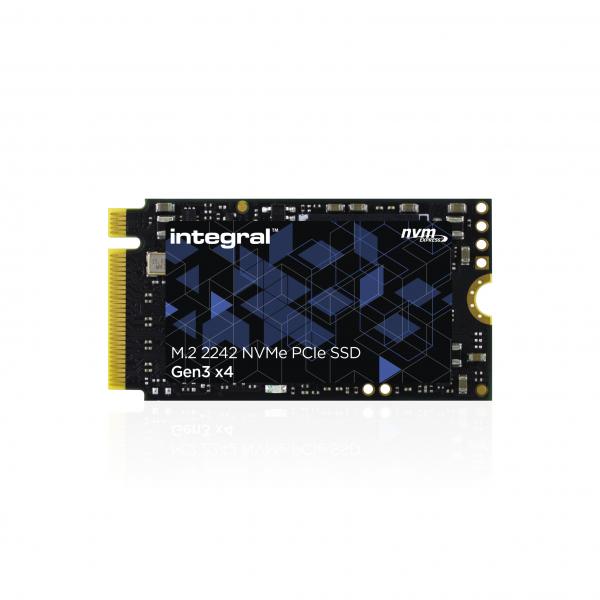 Integral INSSD512GM2242G3 drives allo stato solido 512 GB M.2 PCI Express 3.0 NVMe (512GB SSD M.2 2242 NVME 1.3 PCIe Gen3 x4 R-3000MBs W-2200MBs TLC TBW 365 INTEGRAL [double-sided chips])