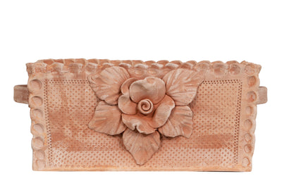 Biscottini Cassetta cesta in Terracotta 100% Made in Italy interamente Lavorata a Mano