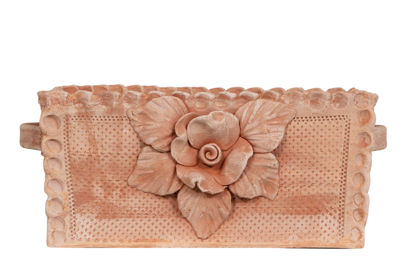 Biscottini Cassetta cesta in Terracotta 100% Made in Italy interamente Lavorata a Mano