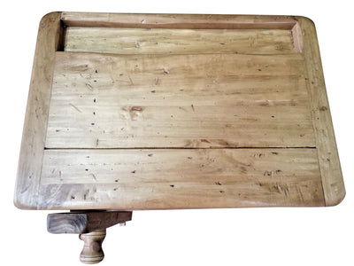 Biscottini Banco da lavoro Country in legno massello di tiglio finitura naturale Made in Italy