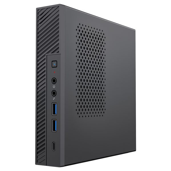 Mini PC Case Trust Pilot Z1 - 1L, MB H610T3, 2xType-C, 4xUSB3, 2xUSB2, HDMI, WiFi6 & BT, RJ45, Vesa, 120W PSU