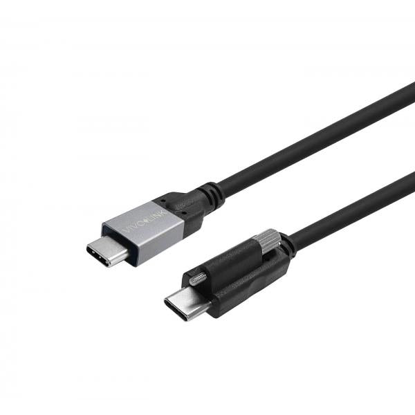 Vivolink PROUSBCMMS4 cavo USB USB 3.2 Gen 2 [3.1 Gen 2] 4 m USB C Nero (USB-C Screw to USB-C Cable 4m - Supports Enterprise-tested - Warranty: 144M)