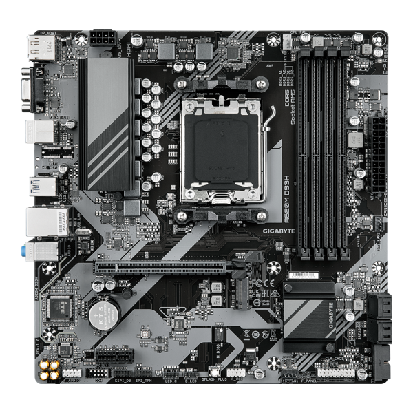 Gigabyte A620M DS3H (rev. 1.0) AMD A620 Presa di corrente AM5 micro ATX