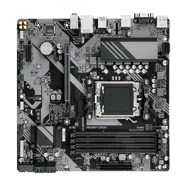 Gigabyte A620M DS3H (rev. 1.0) AMD A620 Presa di corrente AM5 micro ATX