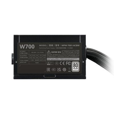 COOLER MASTER ALIMENTATORE EITE NEX W700 CABLEMESH 700W 80+NON MODULARE NERO