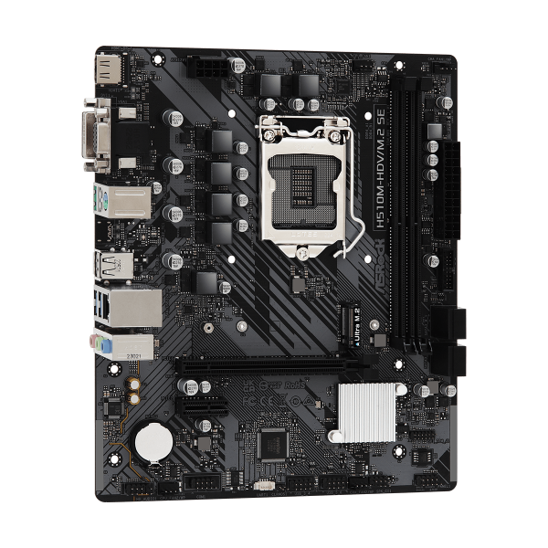 ASRock H510M-HDV/M.2 SE - scheda madre - micro ATX - socket LGA1200 - chipset H470 - USB 3.2 Gen 1 - Gigabit LAN - grafica integrata (CPU richiesta)