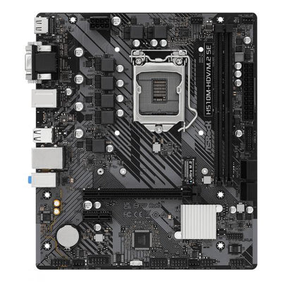 ASRock H510M-HDV/M.2 SE - scheda madre - micro ATX - socket LGA1200 - chipset H470 - USB 3.2 Gen 1 - Gigabit LAN - grafica integrata (CPU richiesta)