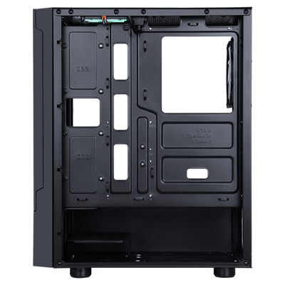 Case SIISBE 3.0 - Gaming Middle Tower- 3x12cm ARGB fan- USB3- Side Panel Temp Glass with hinge