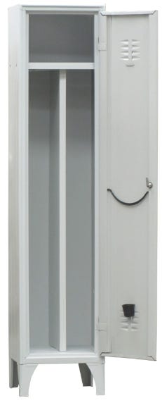 Armadietto da spogliatoio ad 1 posto con tramezza sporco/pulito cm. 35x50x180h