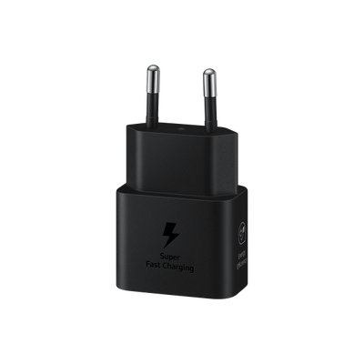 SAMSUNG FAST EP-T2510XBEGEU - ALIMENTATORE 25W USB-C BLACK + CAVO 1M