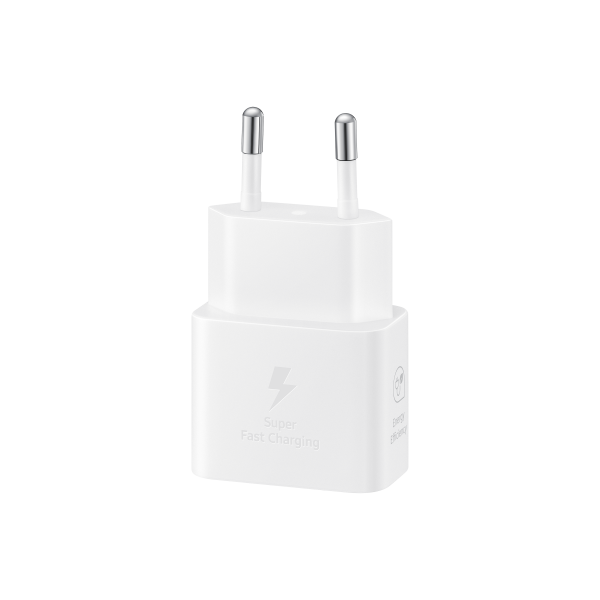 SAMSUNG FAST EP-T2510XWEGEU - ALIMENTATORE 25W USB-C WHITE + CAVO 1M