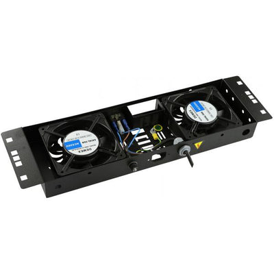 LOGON PROFESSIONAL RAF113BL porta accessori Pannello per ventola (2 FANS, ON/OFF CONTROLLED FAN - MODULE BLACK - Warranty: 24M)