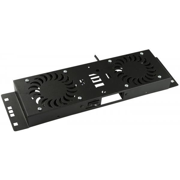 LOGON PROFESSIONAL RAF113BL porta accessori Pannello per ventola (2 FANS, ON/OFF CONTROLLED FAN - MODULE BLACK - Warranty: 24M)