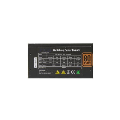 Inca IPS-075PG alimentatore per computer 750 W 20+4 pin ATX ATX Nero (INCA Netzteil IPS-075PG 750W 80+Gold)