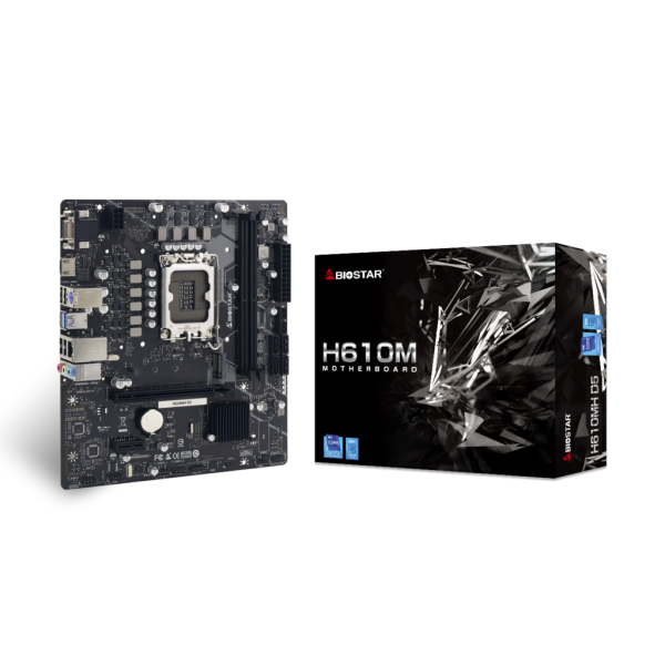Biostar H610MH D5 scheda madre Intel H610 LGA 1700 micro ATX (Biostar H610MH D5 - bundkort - LGA1700)