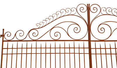 Biscottini CANCELLO IN FERRO L400XPR7XH300 CM battuto forgiato mano. Offerta Speciale