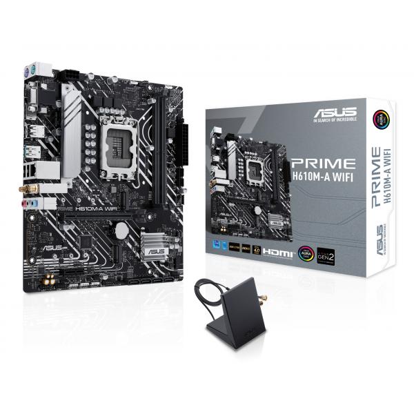 ASUS MB H610, PRIME H610M-A WIFI, LGA 1700, WIFI, 90MB1G00-M0EAY0