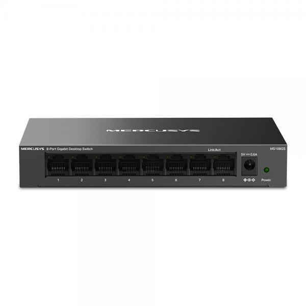 Mercusys MS108GS switch di rete Non gestito Gigabit Ethernet (10/100/1000) Nero