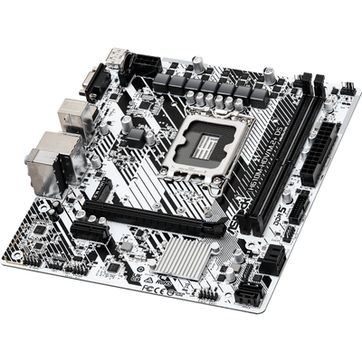 ASRock H610M-HDV/M.2+ D5 - Motherboard - micro ATX - LGA1700-Sockel - H610 Chipsatz - USB 3.2 Gen 1, USB-C 3.2 Gen 1 - Gigabit LAN - Onboard-Grafik (CPU erforderlich)