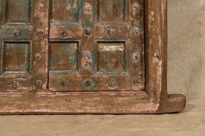 Biscottini Porta portone in legno massello e ferro da interno o da esterno vecchia e antica medievale scorrevole