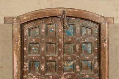 Biscottini Porta portone in legno massello e ferro da interno o da esterno vecchia e antica medievale scorrevole