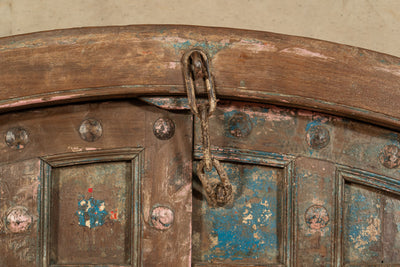 Biscottini Porta portone in legno massello e ferro da interno o da esterno vecchia e antica medievale scorrevole