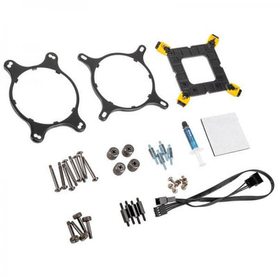 Kolink Umbra Void 240 ARGB e' un dissipatore a liquido con un radiatore da 240mm.