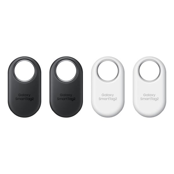 Samsung Galaxy SmartTag2 - Anti-Verlust Bluetooth-Tag fr Handy - wei, Schwarz (Packung mit 4)