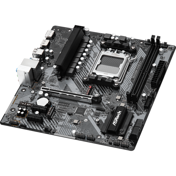 ASRock B650M-H/M.2+ - scheda madre - micro ATX - Socket AM5 - chipset AMD B650 - USB-C 3.2 Gen 1, USB 3.2 Gen 1 - Gigabit LAN - grafica integrata (CPU richiesta)