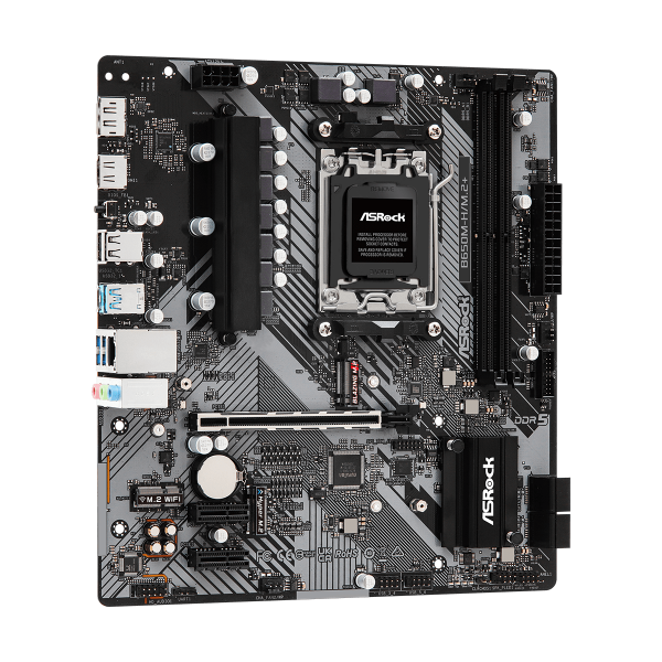ASRock B650M-H/M.2+ - scheda madre - micro ATX - Socket AM5 - chipset AMD B650 - USB-C 3.2 Gen 1, USB 3.2 Gen 1 - Gigabit LAN - grafica integrata (CPU richiesta)