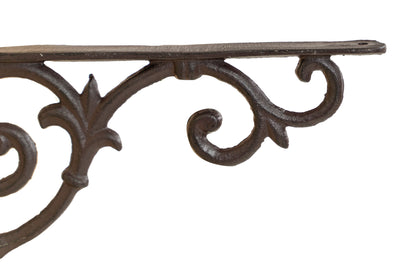 Biscottini Mensola a muro in ghisa finitura ruggine anticata Molto solida robusta Offerta