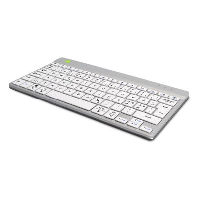 R-Go Tools RGOCONDWLWH tastiera Ufficio USB QWERTY Olandese Bianco (R-Go Compact Break Ergonomic Keyboard,)