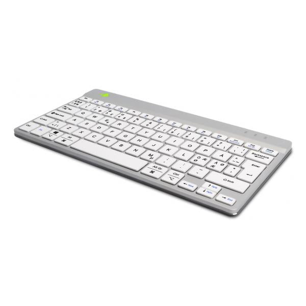 R-Go Tools RGOCONDWLWH tastiera Ufficio USB QWERTY Olandese Bianco (R-Go Compact Break Ergonomic Keyboard,)