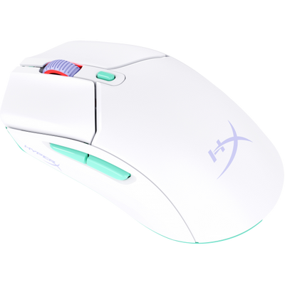 HyperX Pulsefire Haste 2 Core Wls  Mouse da gaming [bianco/verde/viola] (HYPERX PF HAS 2 CORE WL WHT GM MS)