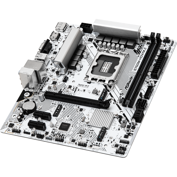 ASRock B760M-H/M.2 - Motherboard - micro ATX - LGA1700-Sockel - B760 Chipsatz - USB-C 3.2 Gen 1, USB 3.2 Gen 1 - Gigabit LAN - Onboard-Grafik (CPU erforderlich)