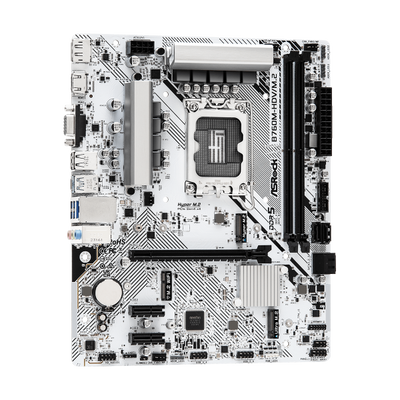 ASRock B760M-H/M.2 - Motherboard - micro ATX - LGA1700-Sockel - B760 Chipsatz - USB-C 3.2 Gen 1, USB 3.2 Gen 1 - Gigabit LAN - Onboard-Grafik (CPU erforderlich)