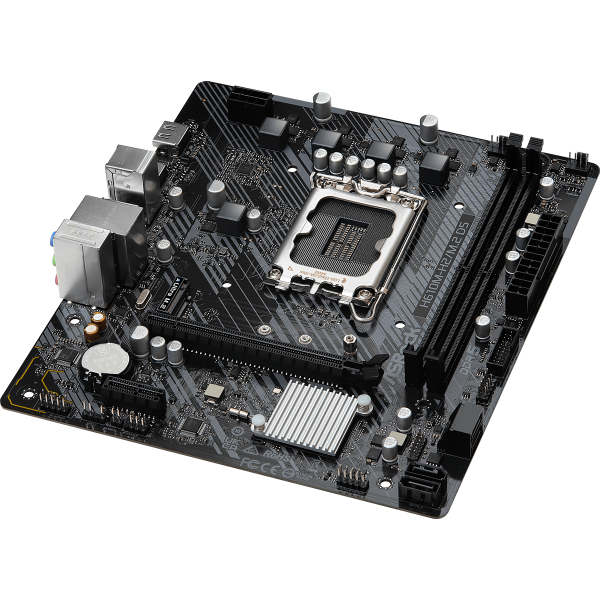 Scheda madre AsRock H610M-H2/M.2 D5 - Supporto processori Intel Socket 1700 12th e 13th e 14th Gen Intel Core - Ram 2x DDR5 - 2x Hdmi - Usb3.2 / 6x Usb2.0 - GLan - Audio HD - Micro-ATX