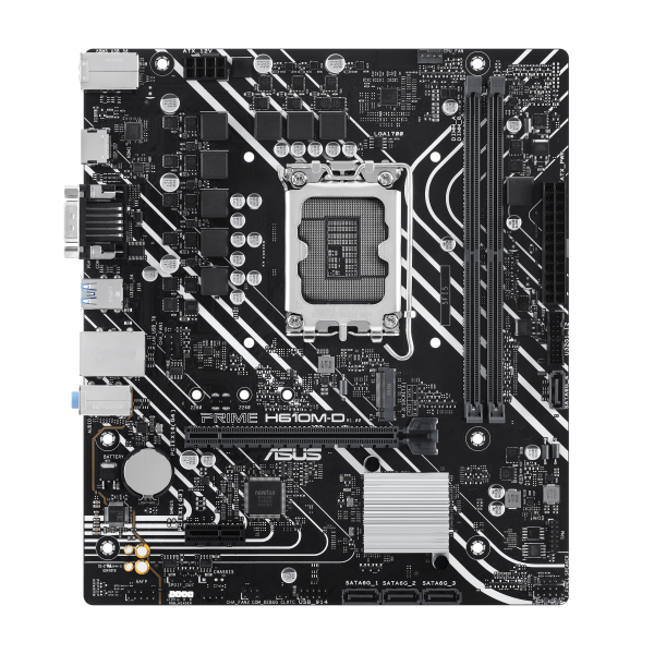 ASUS MB H610, PRIME H610M-D, LGA 1700, 2DDR5, M.2, HDMI/VGA/COM, 4SATA, 90MB1G80-M0EAY0
