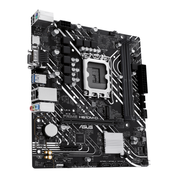 ASUS MB H610, PRIME H610M-D, LGA 1700, 2DDR5, M.2, HDMI/VGA/COM, 4SATA, 90MB1G80-M0EAY0