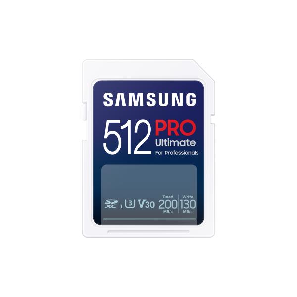 Samsung PRO Ultimate SD Card - Scheda di memoria 512GB (Mb-Sy512S 512 Gb Sdxc Uhs-I - Warranty: 12M)