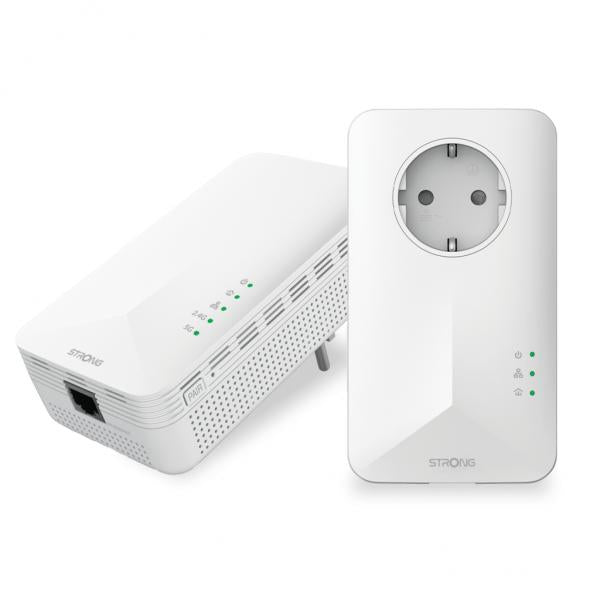 Kit Powerline Wi-Fi 1000 UE V2 1x Adattatore Powerline Wi-Fi 1000 + 1x Adattatore Powerline 1000 Bianco 2 pz