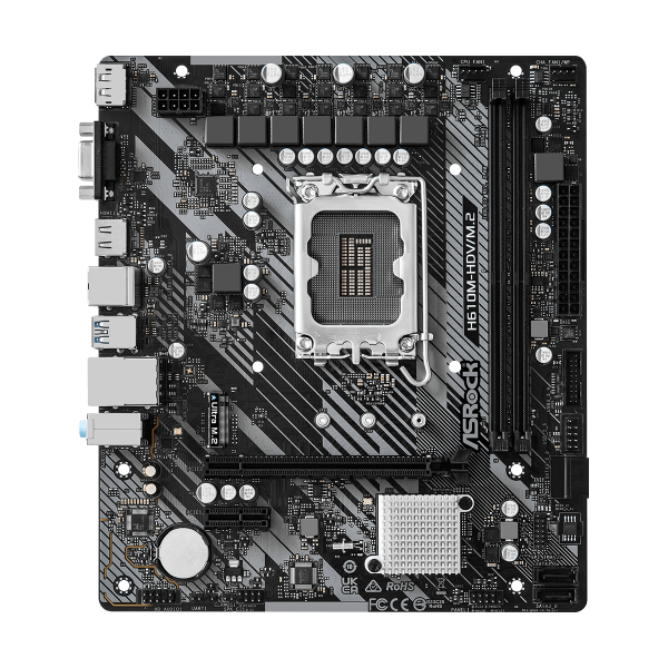 Asrock Mb 1700 12/13/14gen. H610m-hdv/m.2 R2.0 2xddr4 4xsata Vga/hdmi