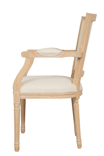 Biscottini Sedia imbottita in legno massello di olmo Poltrona dimensioni larghezza