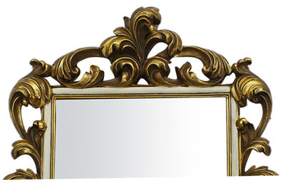 Biscottini Specchiera da appendere L46,8xPR3xH65 cm finitura foglia oro anticato. Specchio