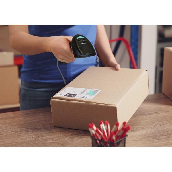 QD2220-BKK1 lettore di codici a barre Lettore di codici a barre portatile 1D Laser Nero